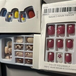 3 boxes of press on nails